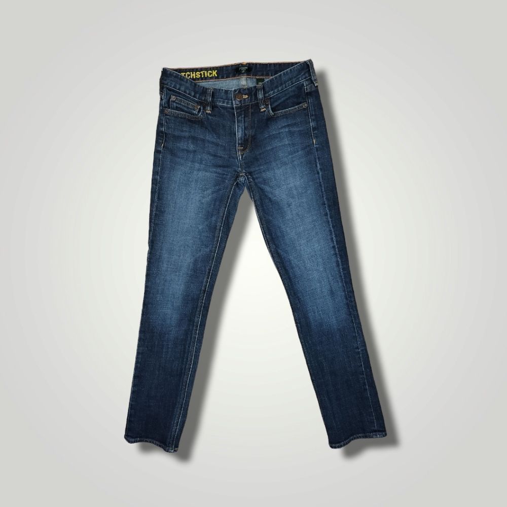 J Crew Matchstick Jeans 26S Skinny Blue Stretch Denim Style 19023